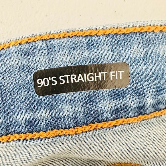 Judy Blue 90s Straight Cargo Jeans Womens 18W Blue High Rise Denim Medium Wash - Picture 7 of 9